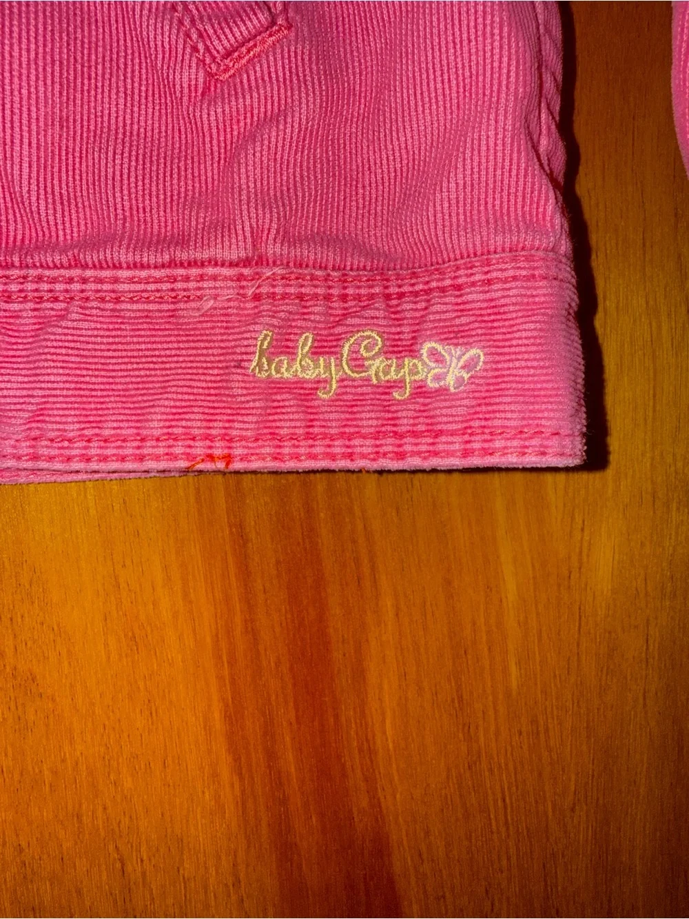 Baby Gap Pink Corduroy Smocked Zip Jacket Toddler Girls 4